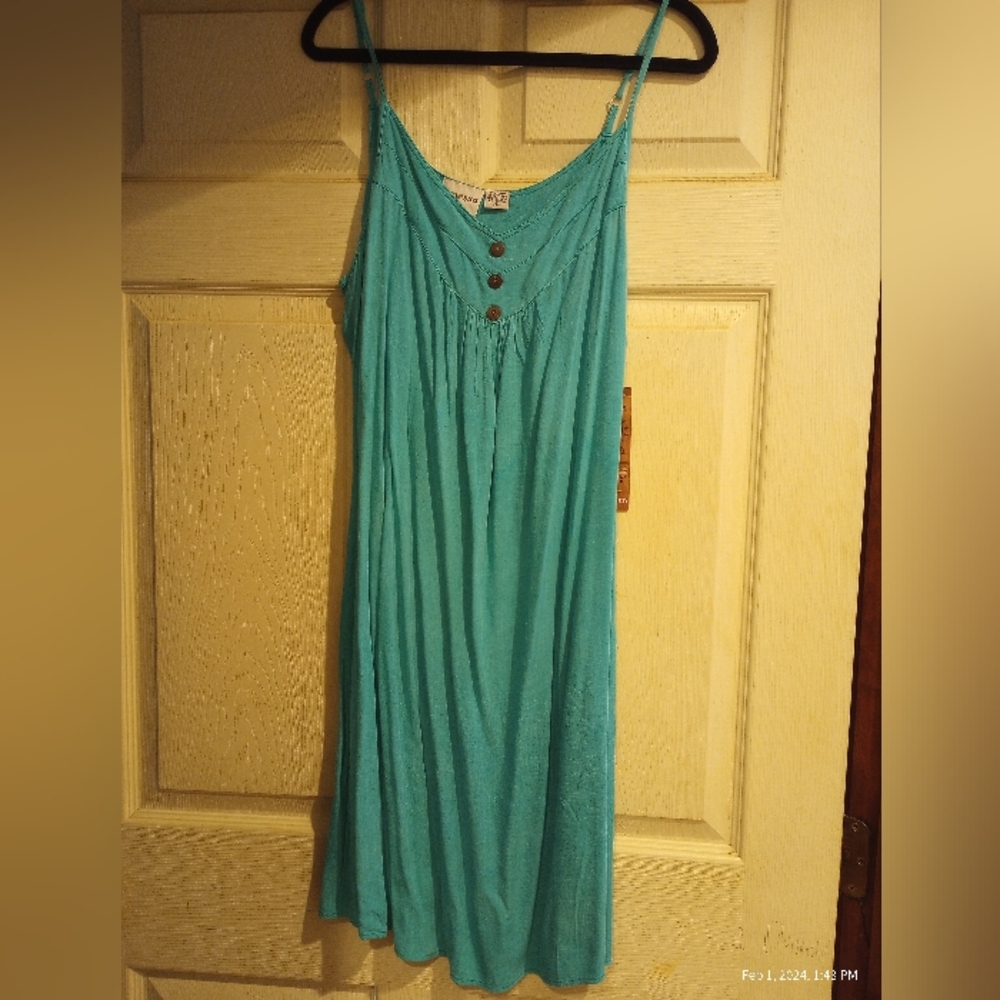 Women's size XL turquoise dress